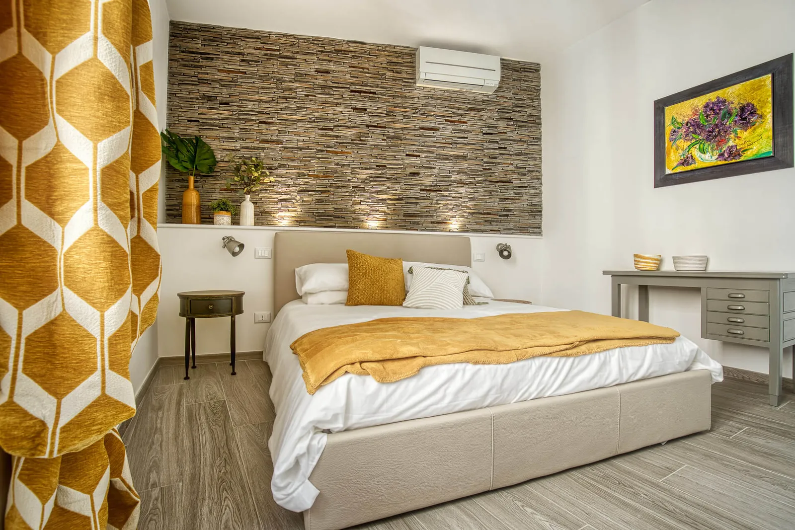 La camera da letto di Casa Checca