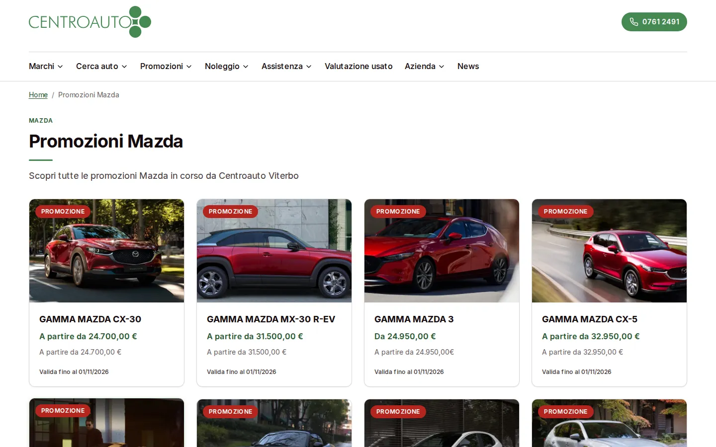 Le promozioni Mazda